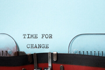 Time for change phrase