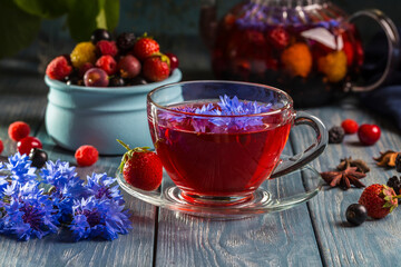 Image with berry tea.