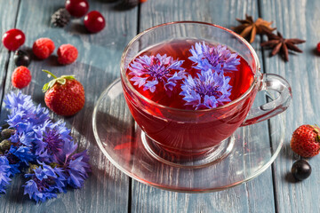 Image with berry tea.