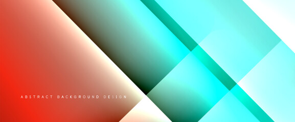 Plakat Fluid gradients with dynamic diagonal lines abstract background. Bright colors with dynamic light and shadow effects. Vector wallpaper or poster