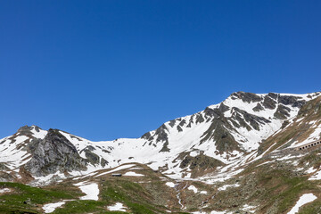 Fototapeta na wymiar アルプス、グラン・サン・ベルナール峠
