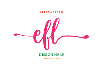 logo composition of the letter EFL is simple, easy to understand and authoritativePrint