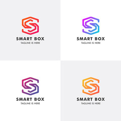 Letter S Smart Box Premium Logo Template