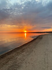 sunset on the beach