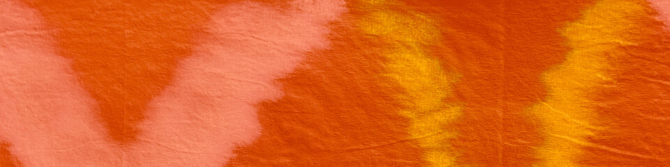 Orange Ikad Chevron. Tie Dye Shibori. Abstract  - obrazy, fototapety, plakaty