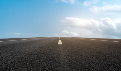 Road ground and outdoor natural landscape
