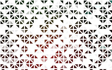 Light Green, Red vector seamless layout with lines, triangles.