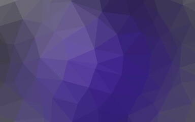 Dark Purple vector triangle mosaic texture.