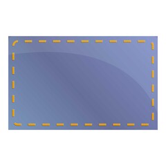 Fototapeta premium Fashion cloth label icon. Cartoon of fashion cloth label vector icon for web design isolated on white background