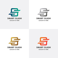 Letter S Smart Slash Premium Logo Template