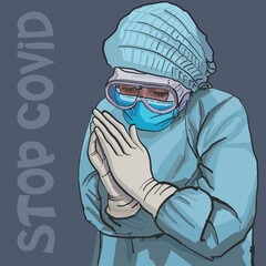 doctors - heroes rescuers fighting coronavirus covid-19