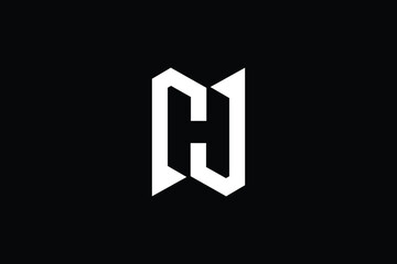 Initial based clean and minimal letter. NH HN N H logo creative fonts monogram icon symbol. Universal elegant luxury alphabet vector design 