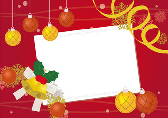 クリスマスパーティの招待状のイメージ　イラスト