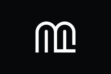 MF logo letter design on luxury background. FM logo monogram initials letter concept. MF icon logo design. FM elegant and Professional letter icon design on black background. M F FM MF