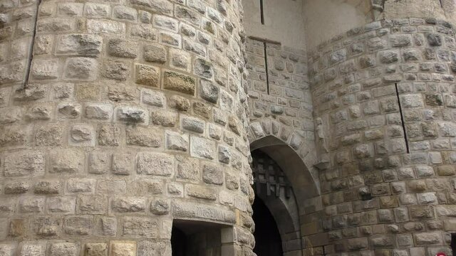Wienertor - ( Vienna Gate) - gate to the medieval town Hainburg an der Donau, town is in the Bruck an der Leitha district, Lower Austria, Austria.