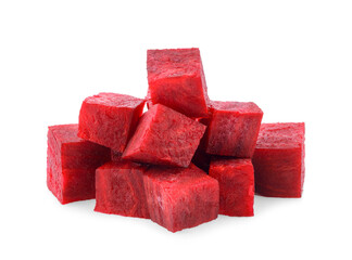 fresh beetroot isolated on white background