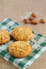 Gluten Free Almond Coconut Cookies 