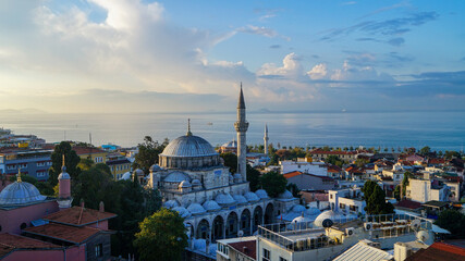 Fototapeta na wymiar Morning Istanbul and downtown and Sea of Marmara views
