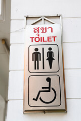 タイ語トイレ標識