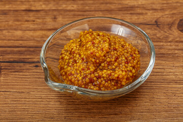 Dijon mustard sauce with seeds