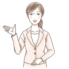 スーツの女性