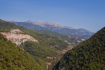 Fototapeta na wymiar View on the Taurus mountains, Turkey