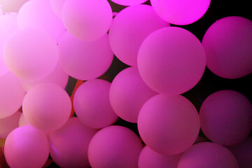 Big pink balloons for the holiday