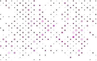 Light Purple vector background with bubbles.