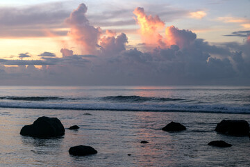 Clouds at sunset, Samoa