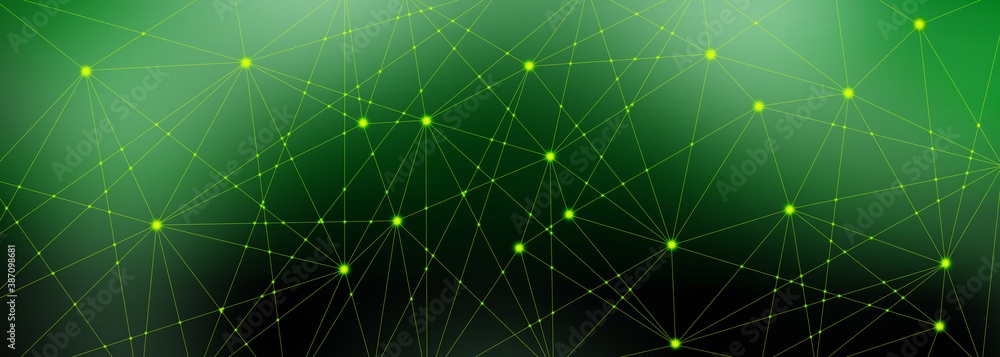 Poster network connection abstract background