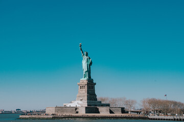 Fototapeta na wymiar Foto de la Estatua de la Libertad, Nueva York