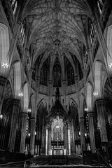 Fototapeta premium Foto del interior de la St Patricks Cathedral, Nueva York