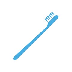 Tooth Brush Flat Icon Color Design Vector Template Illustration