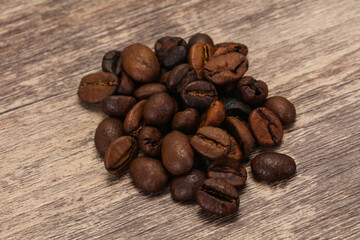 Roasted coffee beans for cooking