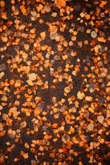 fallen leaves autumn abstract background, yellow leaves, october in the park, seasonal design