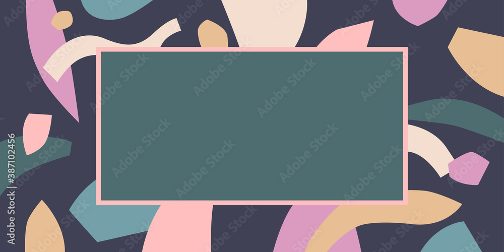 Poster a composition with abstract elements in a popular style. background for your design.