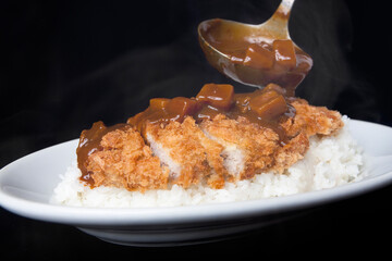 大盛りカツカレー