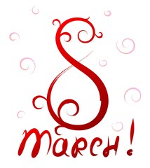 A greeting card by March 8.
