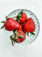 strawberries in a bowl