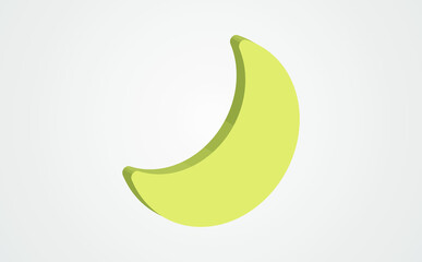 night, Moon isometric flat icon. 3d vector colorful illustration. Pictogram isolated on white background