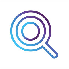 search icon. gradient style outline Vector illustration, vector icon concept.