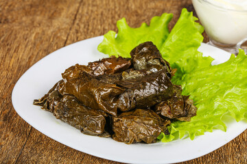 Turkish traditional cuisine - Grape Dolma