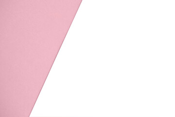 Abstract geometric paper background in pink color.