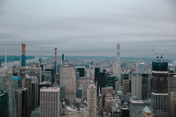 Naklejka premium Foto de las vistas desde un rascacielos en Nueva York