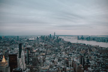 Foto del skyline de Manhattan desde un rascacielos