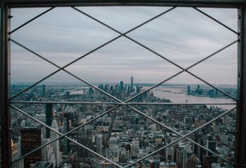 Foto del skyline de Manhattan desde un rascacielos