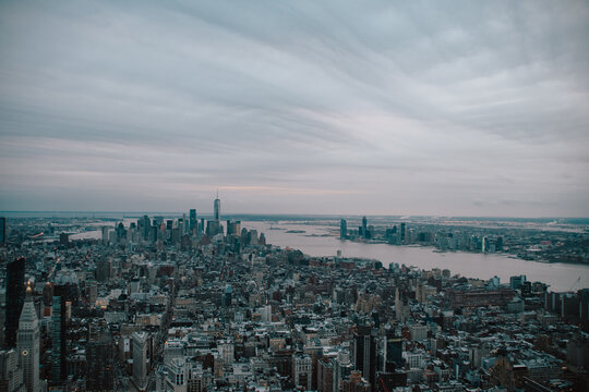 Foto del skyline de Manhattan desde un rascacielos