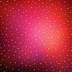 Glitter polka dot pattern on red shades background. Christmas classic decorative illustration.