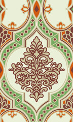 Damask seamless pattern. best design for celebrations, banners, wedding invitation card, fabric print.