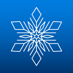winter holidays snowflake star illustration